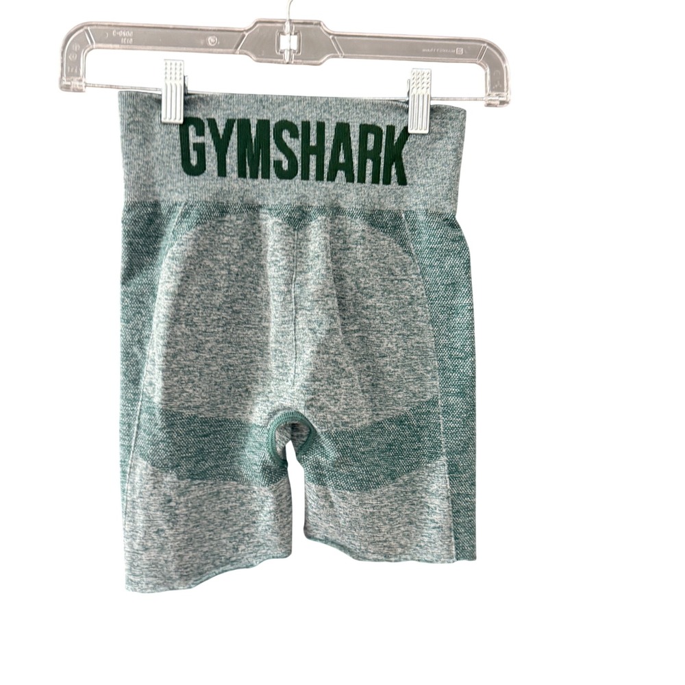 Gymshark Vital Seamless 2.0 High Rise Shorts Green Marl Womens Size XS